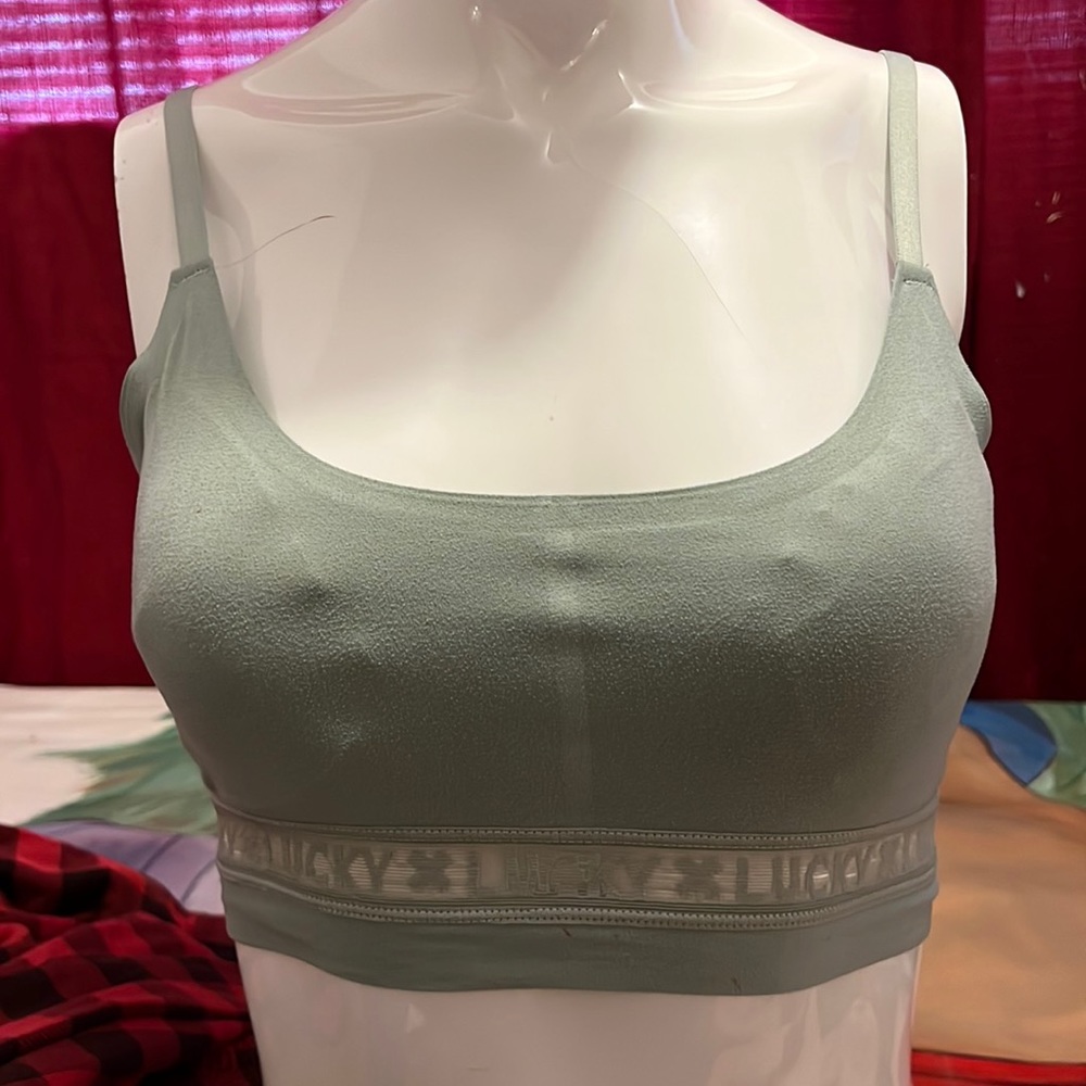 Lucky Brand  dusty green bra with adjustable straps